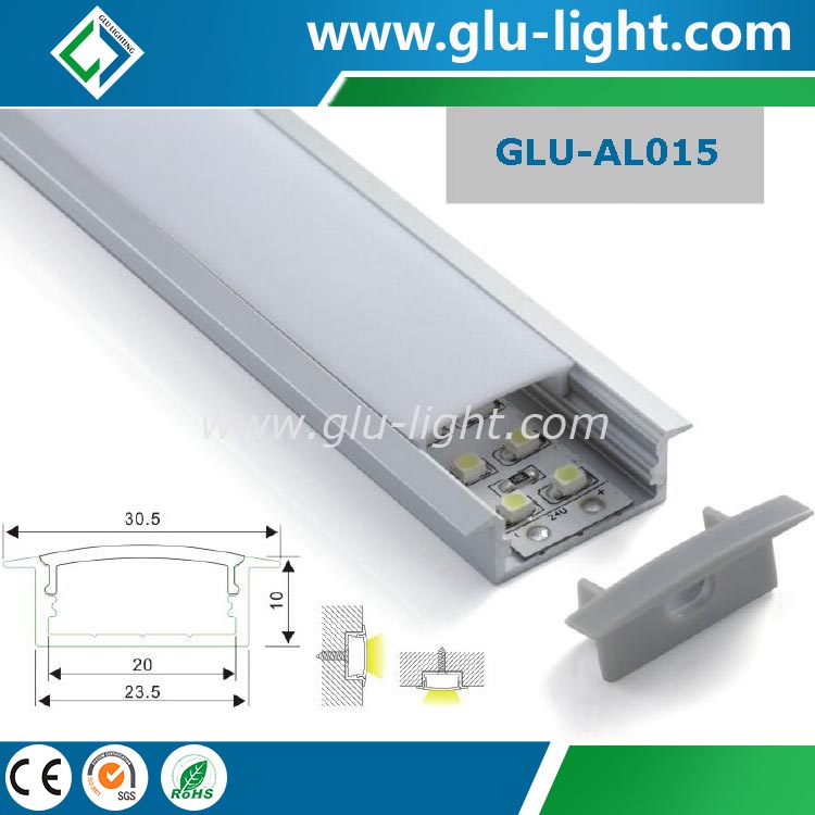 Recessed profiles alu led channel Custom Length alu channel for led light strip