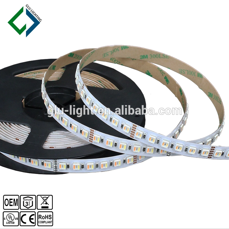 High CRI Ra95 5050 rgbww 5 colors in 1 rgb cct led strip 24 v, 5050 rgb cct led strip