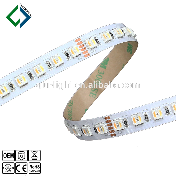 High CRI Ra95 5050 rgbww 5 colors in 1 rgb cct led strip 24 v, 5050 rgb cct led strip