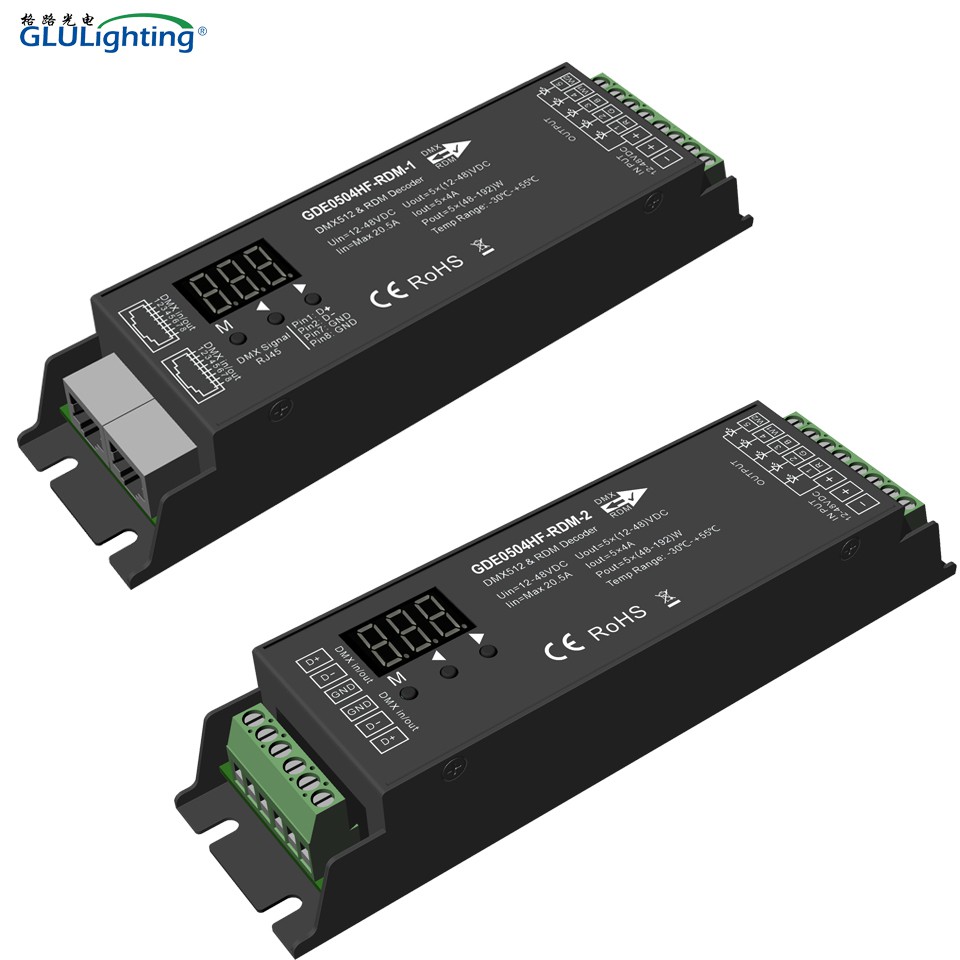 5 Channels 4A High Frequency CV DMX & RDM Decoder