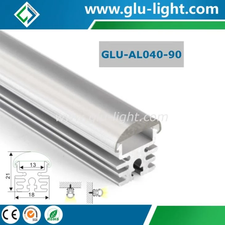 aluminum led profile with 30 degree lens for led bar light