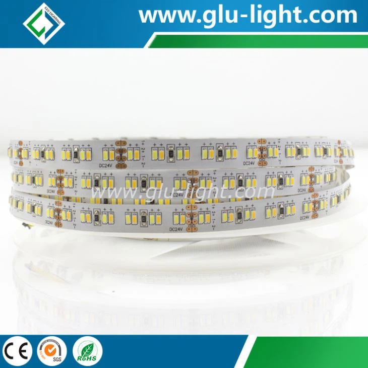 Shenzhen High quality high brightness 3014 bi -color  led ribbon light 240 leds/m 