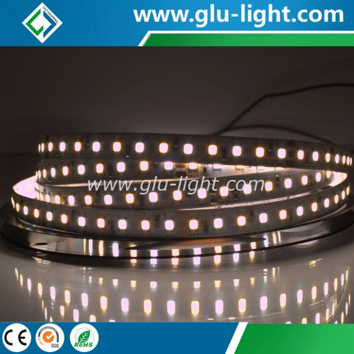 Ra97 High CRI 2835 60leds/m, 120leds/m W/WW Bi Color CCT Tunable Led Strip