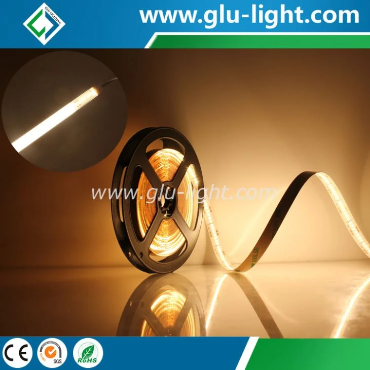 High lumen 12v/24V high uniformity high cri dot free 2216 led ribbon for led alu channel