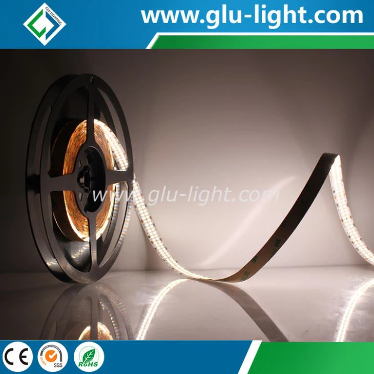 24V 12mm 4 OZ  high brightness dot free Ra90 bi color W+WW 2216 led stripfor alu channel