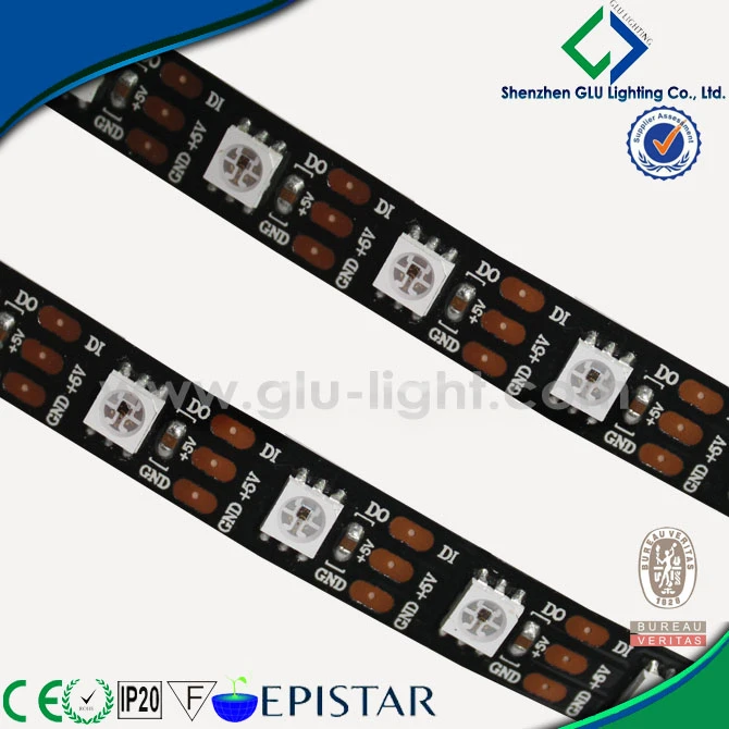 Led light manufacturer 60 led/mAPA102 5050 programmable RGB strip