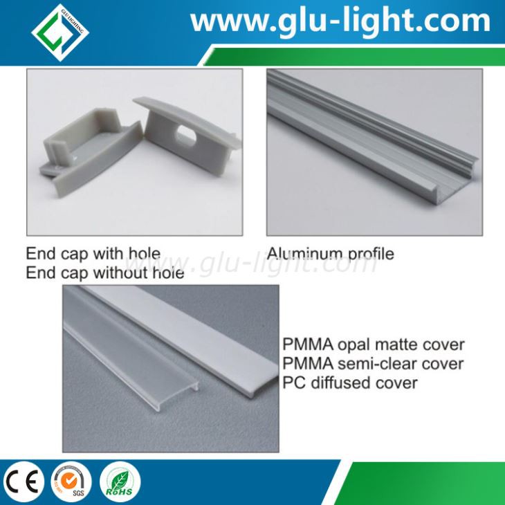 Recessed Profiles Alu Led Channel Custom Length Alu Channel For Led Light Strip