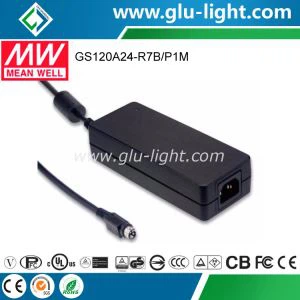 120W 24V AC-DC Meanwell Industrial Adaptor GS120A24-X