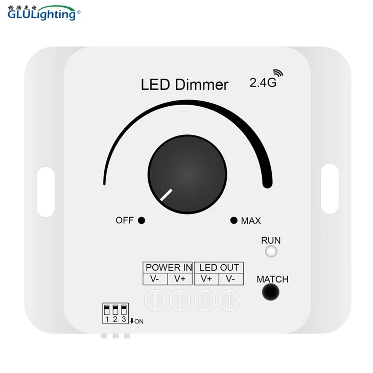 1 Channel Knob Rotary RF Dimmer Controller-16KHz